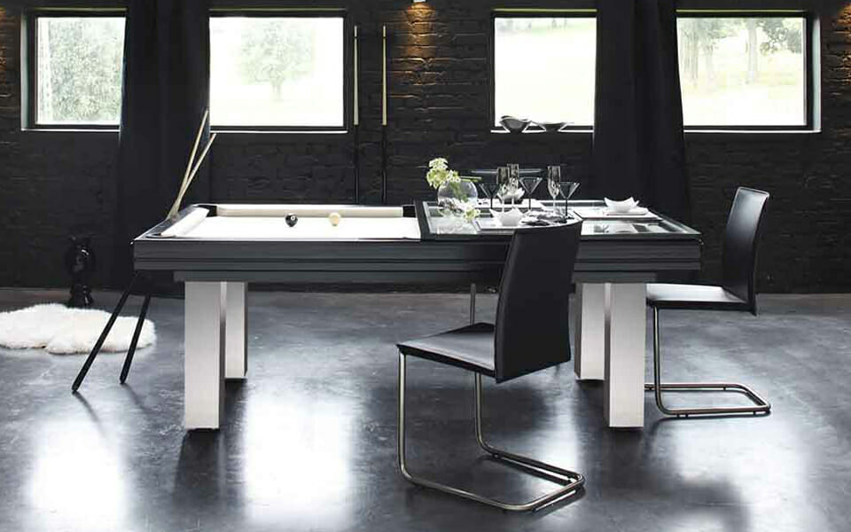 Billardtisch aus Edelstahl - Design - Loft - Billards Toulet