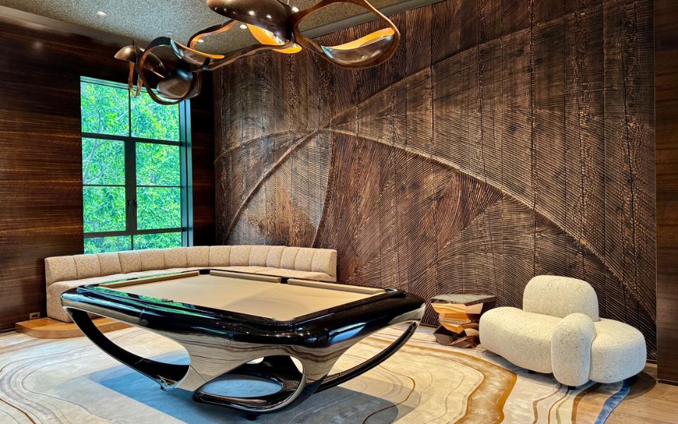 Hotel Billardtisch schwarz hochwertig Design Whitelight Toulet