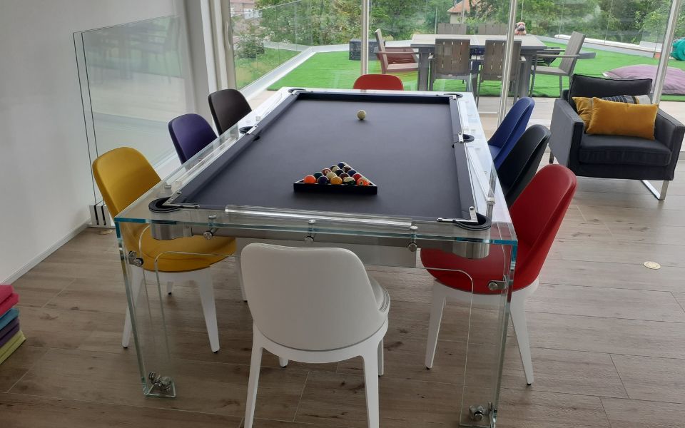 Kaufen Sie einen konvertierbaren Billardtisch, entworfen von Carat Light Billards, bei Toulet