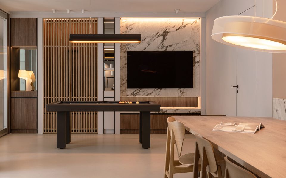 billardtisch aus leder leather pasch design - toulet