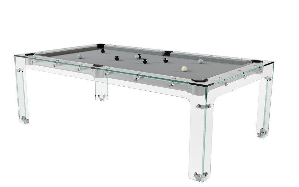 glas design billardtisch nach mass toulet Carat Light