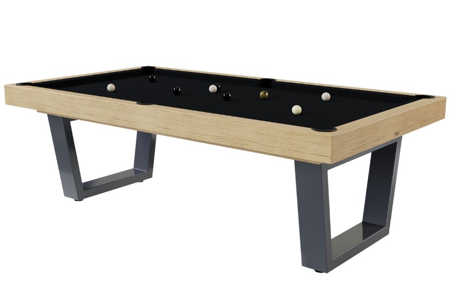 moderner eisen holz billardtisch schwarz toulet
