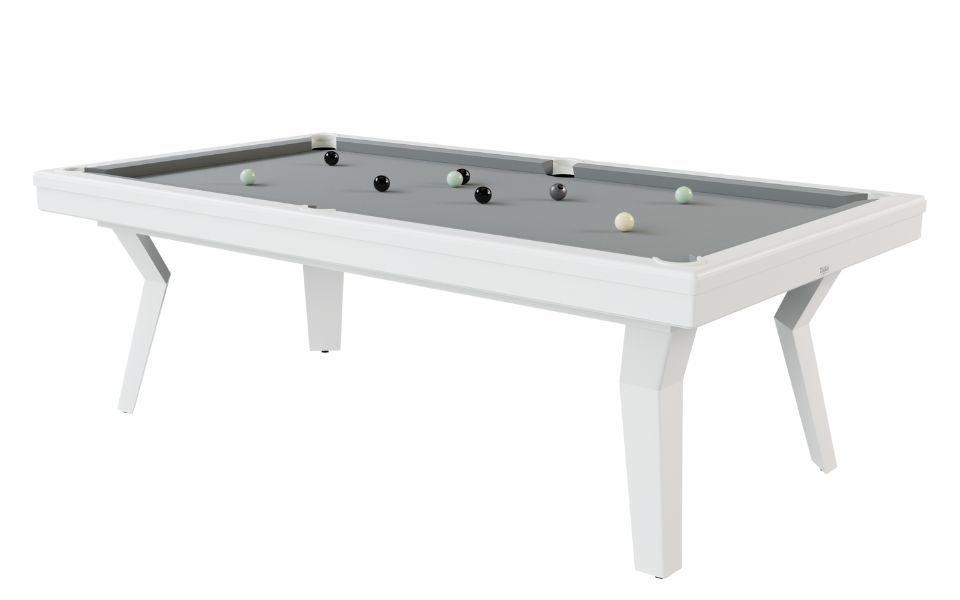 zeitgenoessischer billardtisch original weiss pop toulet